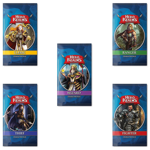 Hero Realms Character Pack Bundle (Cleric, Ranger, Fighter, Thief, Wizard) - Xenomarket